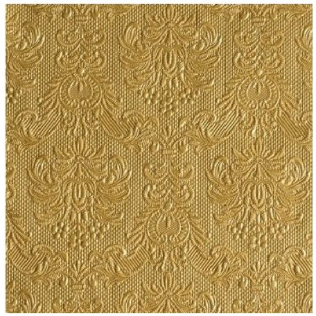 Ambiente Elegance gold dombornyomott papírszalvéta 25x25cm - 15db-os