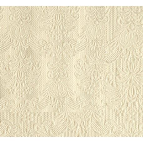 Ambiente Elegance cream dombornyomott papírszalvéta 25x25cm - 15db-os