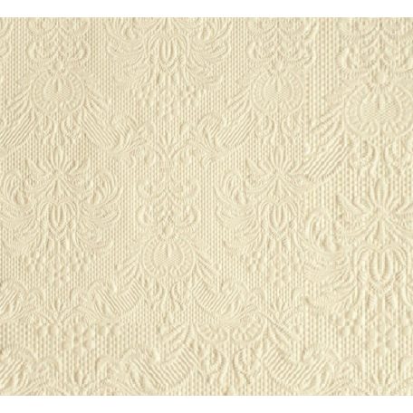 Ambiente Elegance cream dombornyomott papírszalvéta 25x25cm - 15db-os