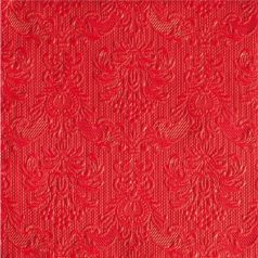   Ambiente Elegance red dombornyomott papírszalvéta 33x33cm -15db-os