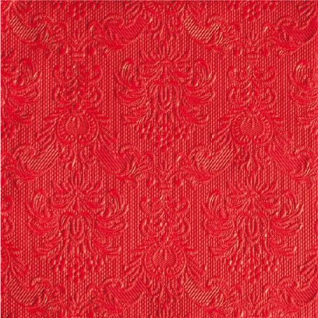 Ambiente dombornyomott papírszalvéta - Elegance red - 33x33 cm - 15 db/csomag