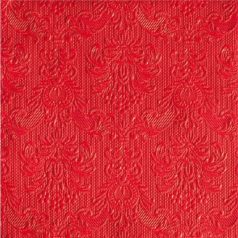   Ambiente dombornyomott papírszalvéta - Elegance red - 25x25cm - 15 db/csomag
