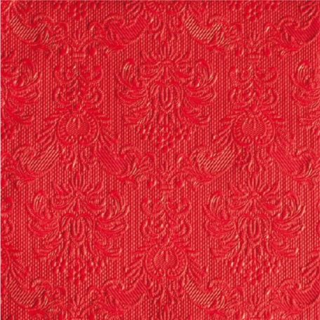 Ambiente dombornyomott papírszalvéta - Elegance red - 25x25cm - 15 db/csomag