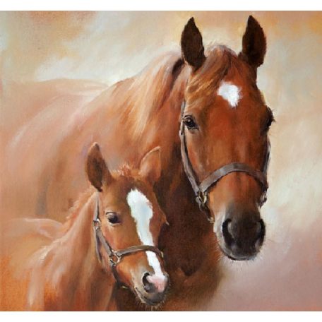 Ambiente Horse with Foal papírszalvéta 33x33cm - 20db-os