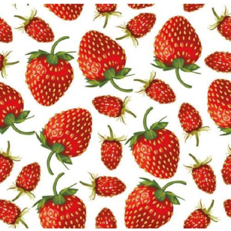 Ambiente 13309365 Strawberries papírszalvéta 33x33cm - 20db-os