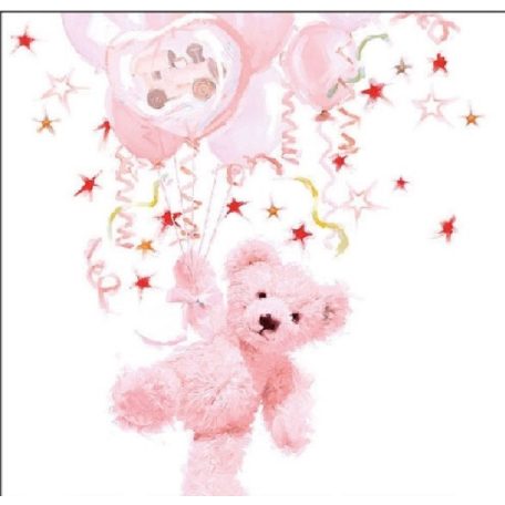 Ambiente Teddy Rose papírszalvéta 33x33cm - 20db-os