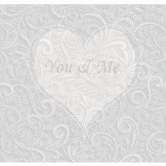Ambiente You&Me champagne papírszalvéta 25x25cm - 20db-os