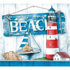 Ambiente To The Beach átvilágítós gyertya 8x7,5cm