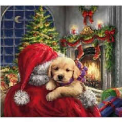   Ambiente papírszalvéta - Puppy At Fire - 25x25 cm, 33x33 cm - 20 db/csomag