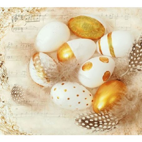 Ambiente Golden Eggs papírszalvéta 33x33cm - 20db-os