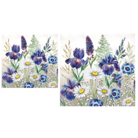 Ambiente papírszalvéta - Mixed Meadow Flowers - 25x25cm,33x33cm - 20 db/csomag