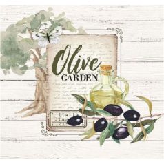   Ambiente 12512950 Olive Garden papírszalvéta 25x25cm - 20db-os