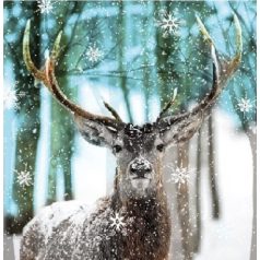 Ambiente Winter Deer papírszalvéta 33x33 cm - 20 db-os 