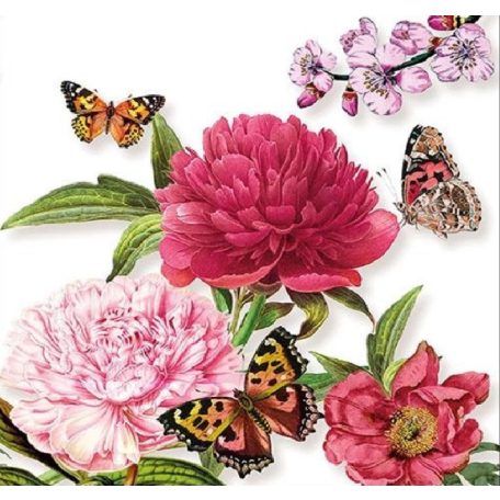 Ambiente Peonien White átvilágítós gyertya - 12x10cm