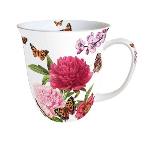 Ambiente Peonien White átvilágítós gyertya - 12x10cm