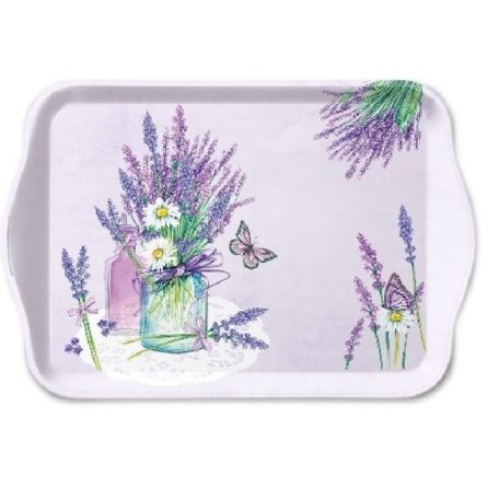 Ambiente Lavender Jar Lilac műanyag kistálca - 13x21cm
