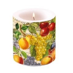 Ambiente átvilágítós gyertya - Autumn Fruit - 8x7,5 cm 