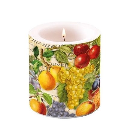 Ambiente átvilágítós gyertya - Autumn Fruit - 8x7,5 cm 