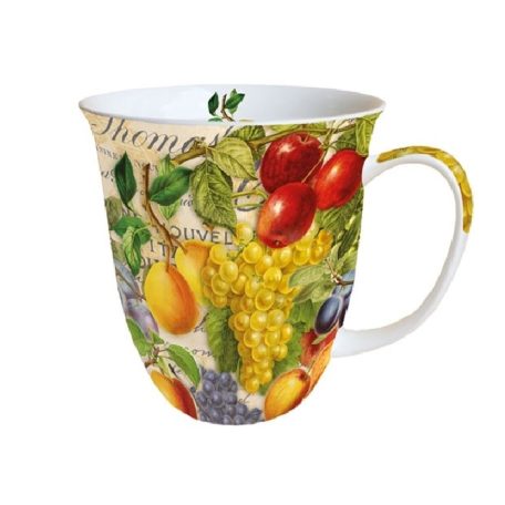 Ambiente Autumn Fruit porcelánbögre - 0,4L