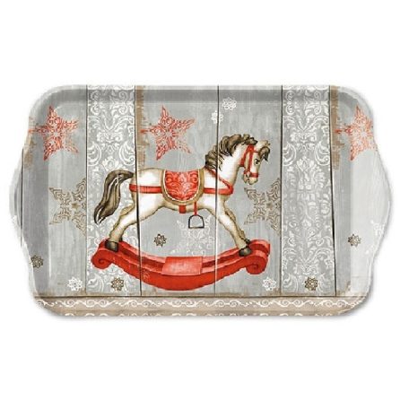 Ambiente átvilágítós gyertya - Rocking Horse - 8x7,5 cm