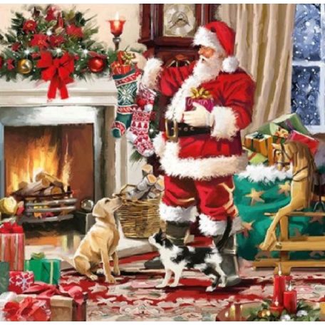 Ambiente papírszalvéta - Santa Interior - 33x33 cm - 20 db/csomag