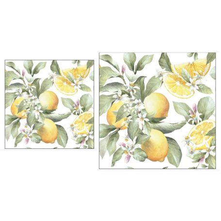 Ambiente papírszalvéta - Limoni - 25x25 cm, 33x33 cm - 20 db/csomag