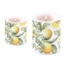 Ambiente átvilágítós gyertya - Limoni - 8x7,5 cm, 12x10 cm 