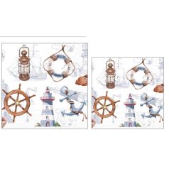   Ambiente papírszalvéta - Welcome Aboard - 33x33 cm - 20 db/csomag