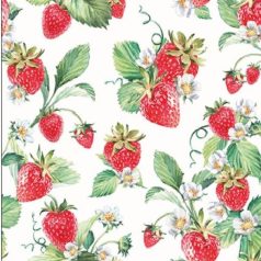   Ambiente Garden Strawberries papírszalvéta 33x33 cm - 20 db-os