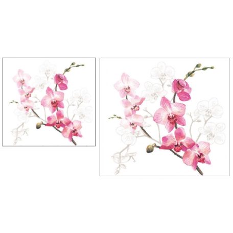 Ambiente papírszalvéta - Orchid - 25x25 cm, 33x33 cm - 20 db/csomag