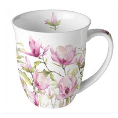 Ambiente Blooming magnolia porcelánbögre - 0,4l