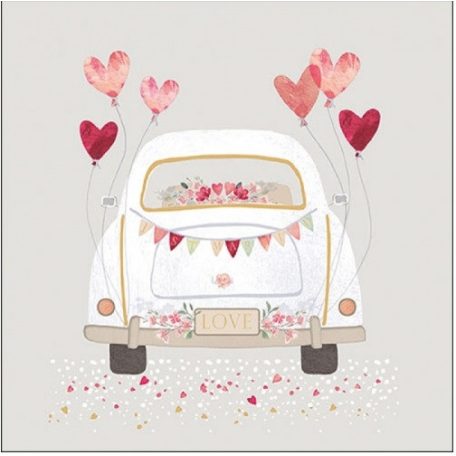 Ambiente papírszalvéta - Just Married - 33x33cm - 20 db/csomag