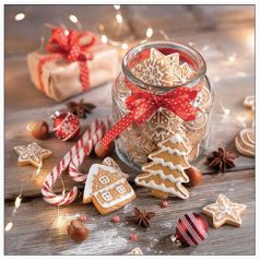   Ambiente papírszalvéta - Christmas cookies jar - 25x25 cm, 33x33 cm - 20 db/csomag