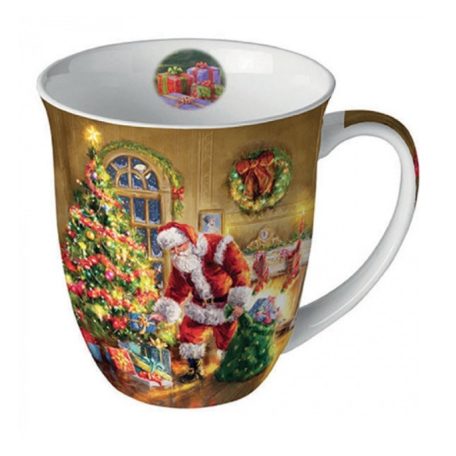 Ambiente karácsonyi porcelánbögre - Gifts under Christmas tree - 400 ml 