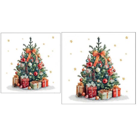Ambiente papírszalvéta - Christmas tree - 25x25 cm, 33x33 cm - 20 db/csomag