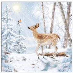   Ambiente papírszalvéta - Meeting in winterworld - 25x25 cm, 33x33 cm - 20 db/csomag
