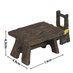 Tündérkerti asztal - 7,9x4,9x4,3 cm - Raktáron