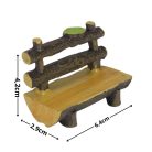 Tündérkert pad levéllel - 6,4x4,2x2,9 cm - Raktáron
