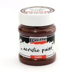   Pentart, matt akrilfesték, sötétbarna - 20 ml, 50 ml, 100 ml, 230 ml