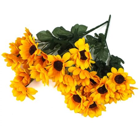 Napraforgó csokor - 15 fejes - 37 cm - 2 db/csomag 