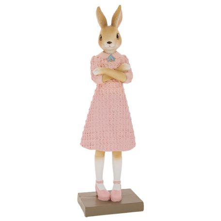 Nyuszilány rózsaszín ruhás - 27,5 cm