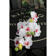 Fehér három szárú mű orchidea - 90 cm