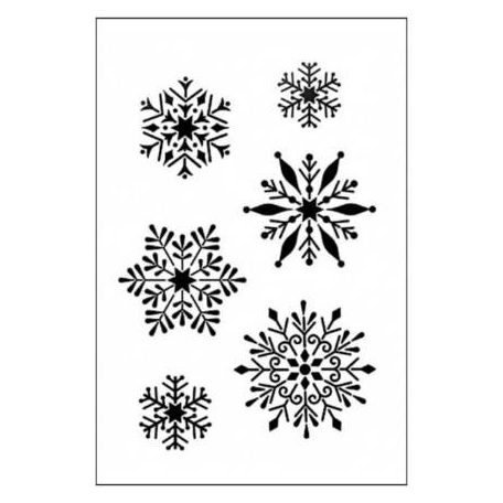 Viva Decor stencil - Hópelyhek - 21x29,7 cm