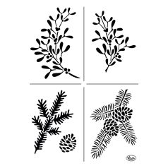 Viva Decor stencil - Karácsonyi zöld - 21x29,7 cm