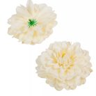 Dália virágfej - Krém - 11cm - 12 db/csomag