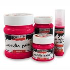 Pentart, matt akrilfesték, kárminpiros - 20 ml, 50 ml, 100 ml, 230 ml