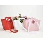 Táska doboz szíves füllel - Rózsaszín - 10x24,5 cm
