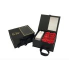 Virág-ajándék doboz fekete - 2db-os szett 