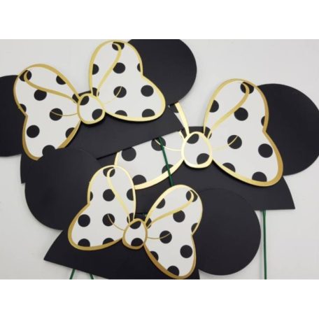 Pöttyös doboz beszúrós masnis fülekkel - fehér -  3db-os szett