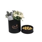 Bonbon és virágdoboz egyben - Fekete - 18x18x20 cm